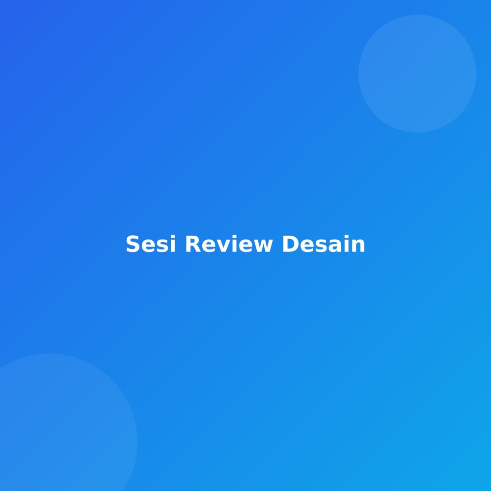 Tim mereview desain website